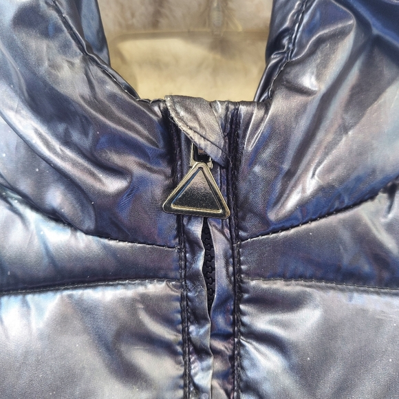 Tahari Kid's Metallic Puffer Jacket - Picture 5 of 15